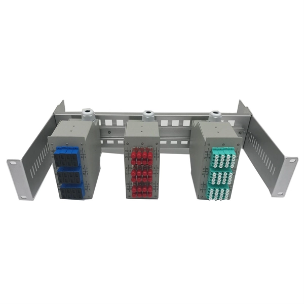 Fiber Optic Panel LC Dual-Port Connection Method