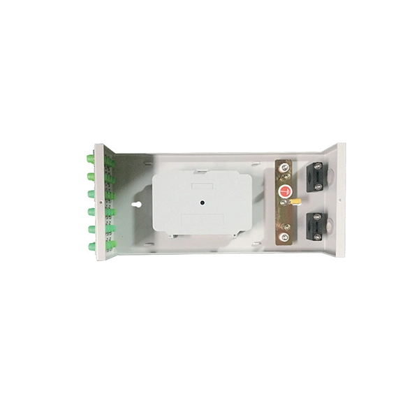 What fiber optic cable tray is used in an optical distribution box 