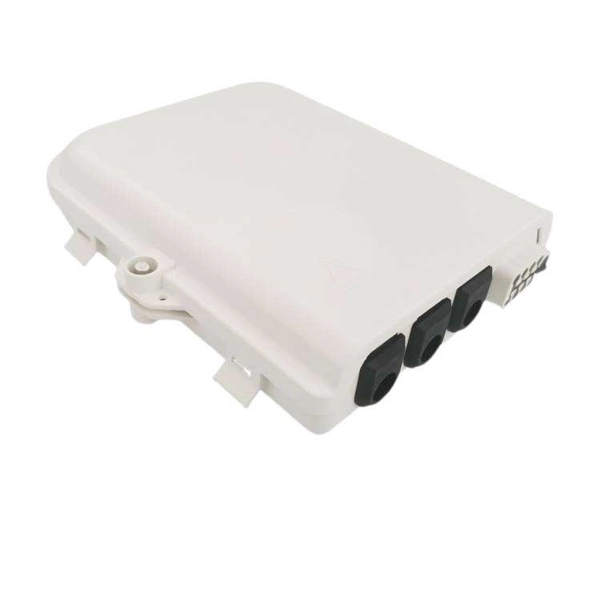 ODF patch panel with cables entering from both left and right sides