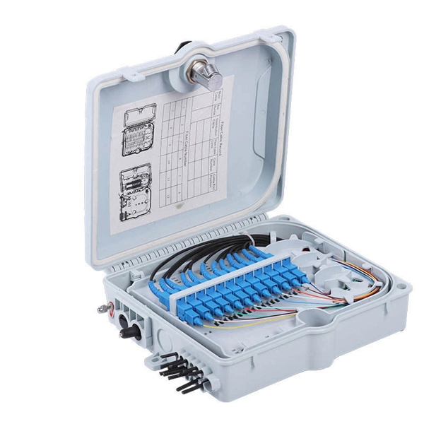 Double cable in distribution box