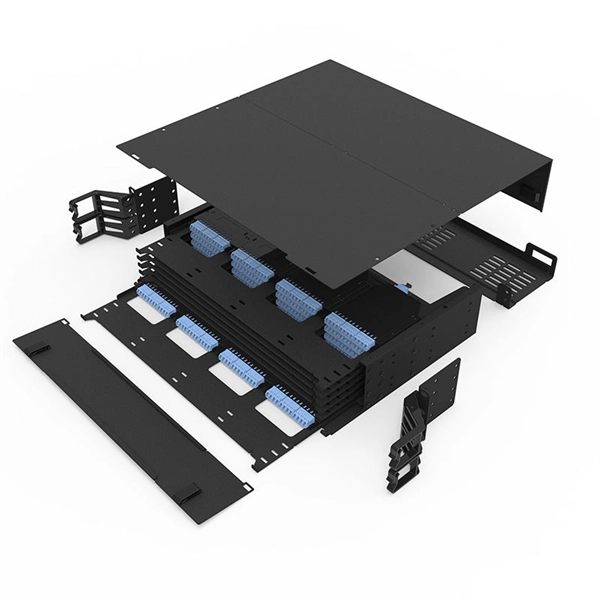 After fiber splicing at the optical distribution box splice tray the optical cable is then distributed 