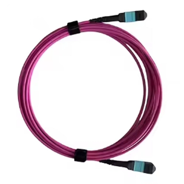 Cold connector fiber optic cable cut to