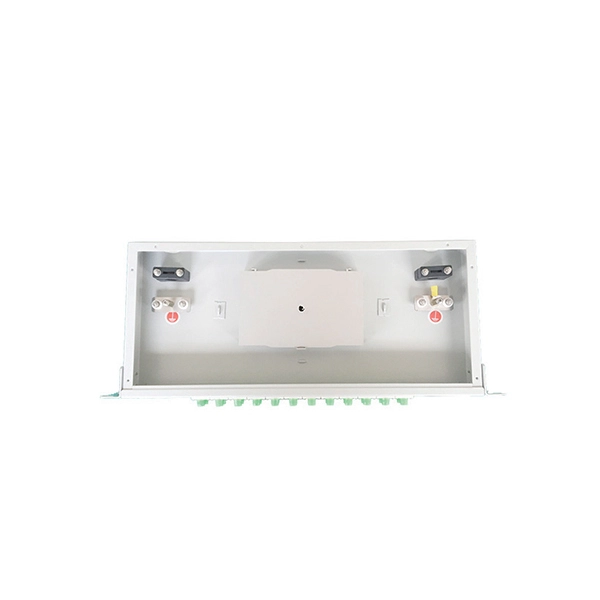 Which type of patch panel is used for a 24-core fiber optic cable 